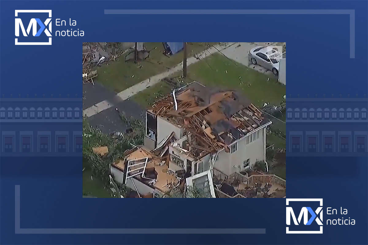 Tornado arrasa suburbios de Chicago: deja 8 heridos y destrucción a su paso