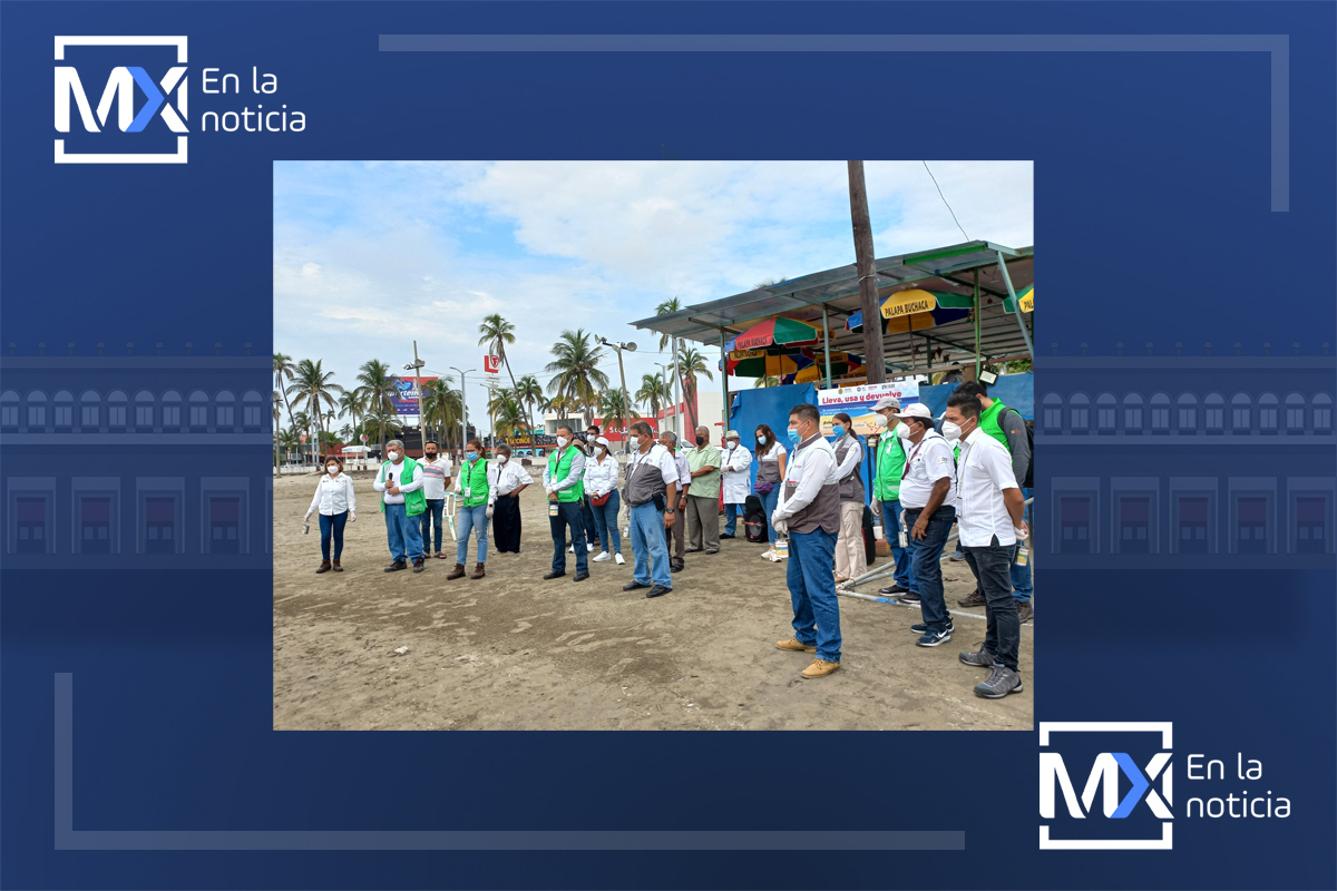 Llevan a cabo el "Colillatón " en Veracruz para poner freno a la contaminación en las playas