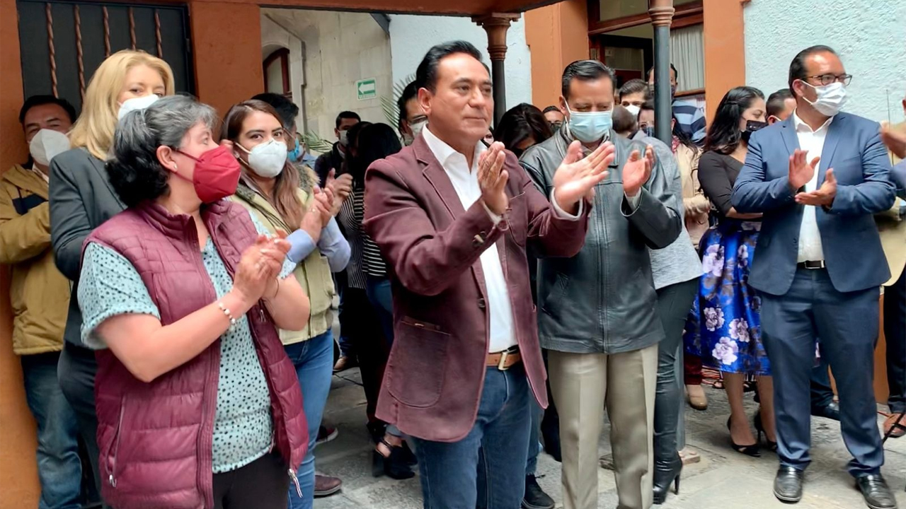 Jorge Corichi suma esfuerzos con trabajadores del Ayuntamiento de Tlaxcala