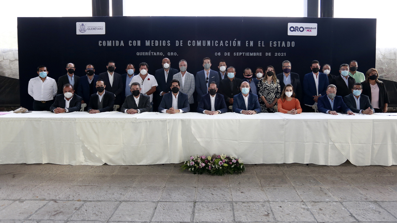 Reconoce el Gobernador de Querétaro a medios de comunicación por dirigir canales efectivos de información