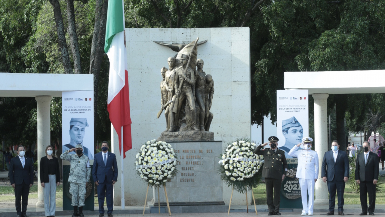 Conmemora Gobernador de Tamaulipas el 174 aniversario de la gesta heroica de Chapultepec