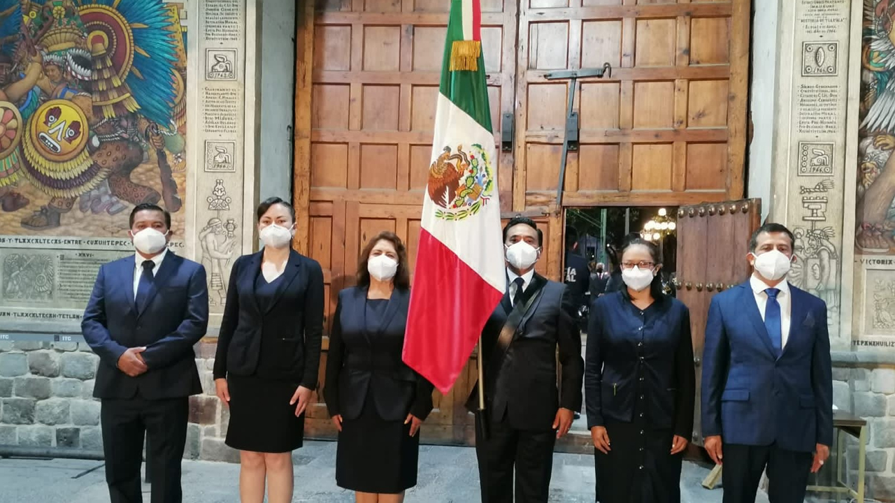 Participa Jorge Corichi en la Ceremonia del Grito de Independencia en el Palacio de Gobierno