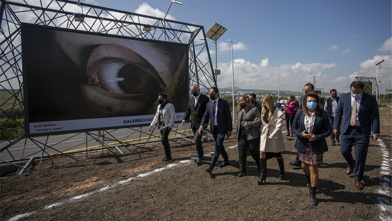 Inaugura Gobernador de Querétaro Galería Ciudad en El Marqués