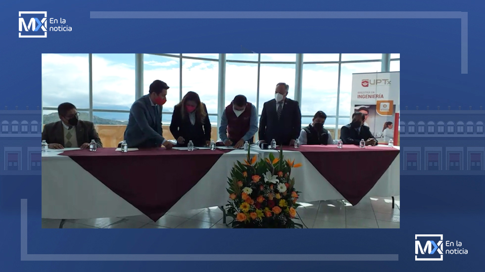 Firman convenio de Colaboración la Universidad politécnica de Tlaxcala y el Ayuntamiento del Carmen Tequexquitla