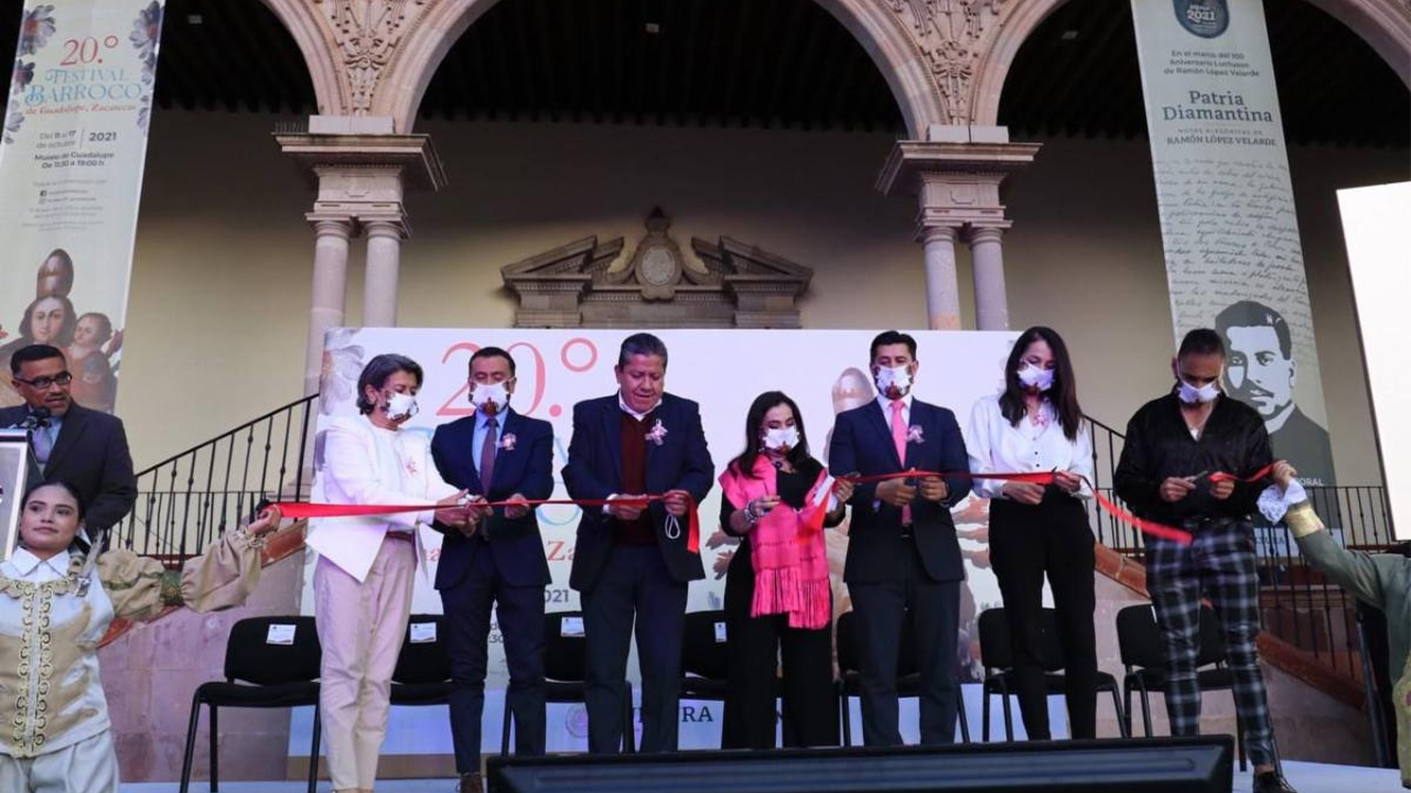 Inaugura Gobernador David Monreal el 20 Festival Barroco de Guadalupe