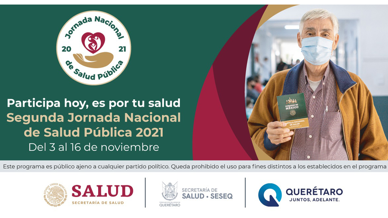 Secretaría de Salud de Querétaro lleva a cabo Segunda Jornada Nacional de Salud Pública 2021