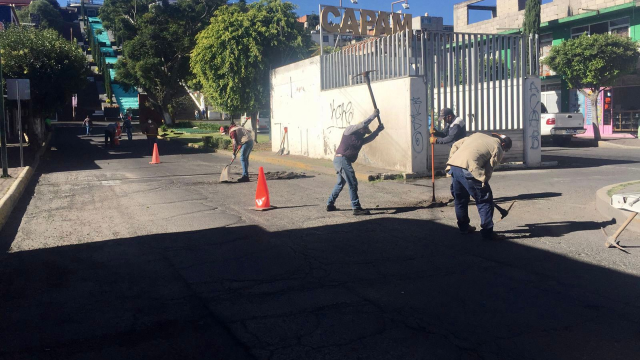 Inicia programa de bacheo en Tlaxcala Capital