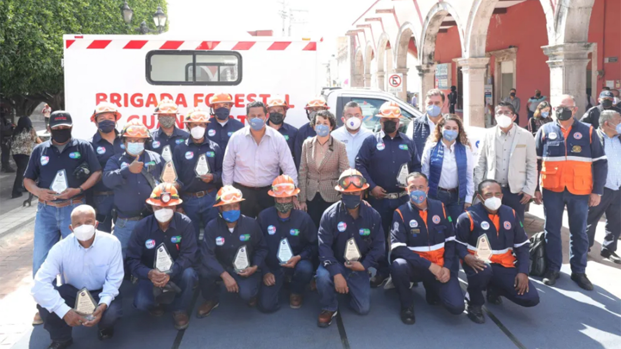 Reconoce Gobernador de Guanajuato labor de la Brigada Estatal de Combate a Incendios Forestales