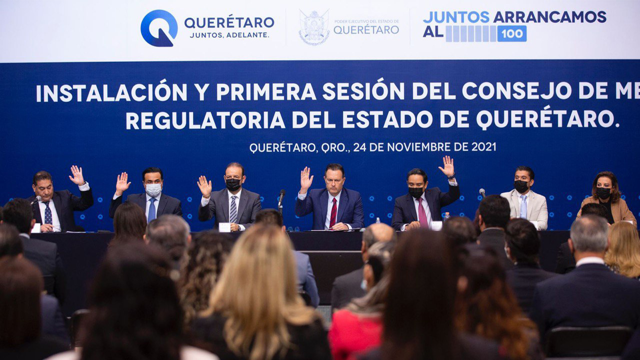 Encabeza Gobernador Primera Sesión del Consejo de Mejora Regulatoria del Estado de Querétaro