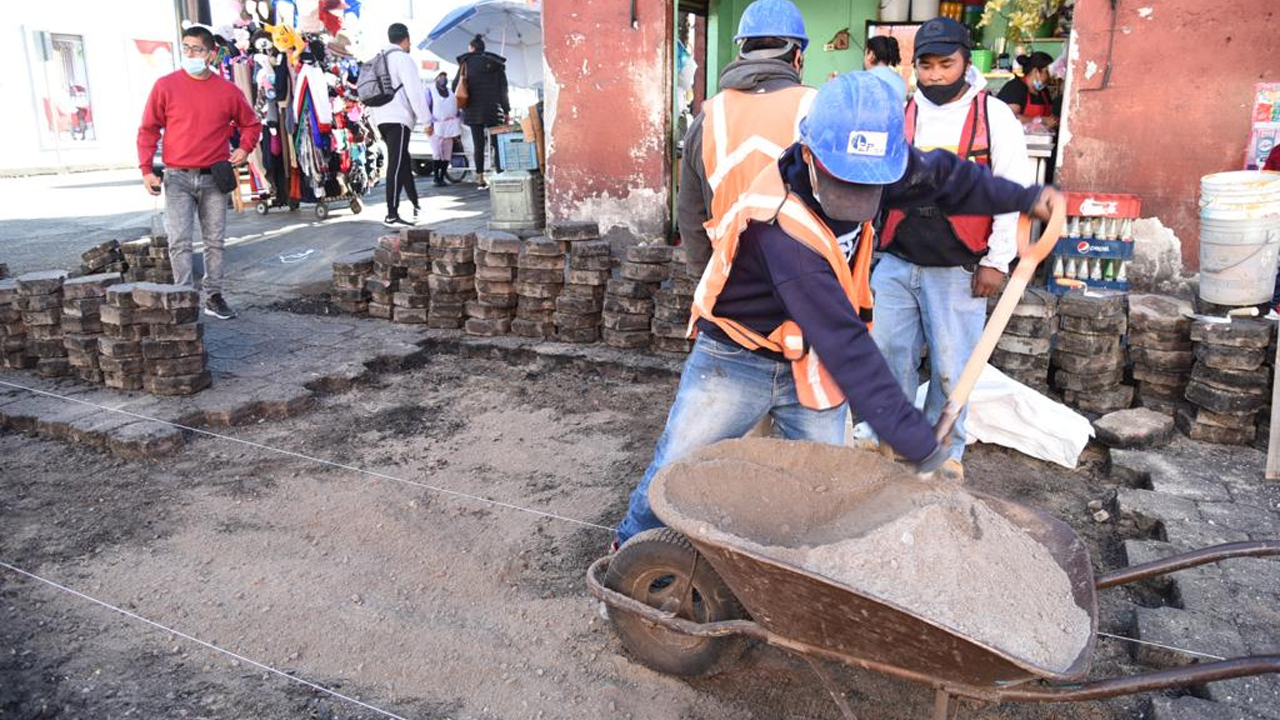 Trabaja Gobierno de Jorge Corichi en la imagen urbana de Tlaxcala Capital