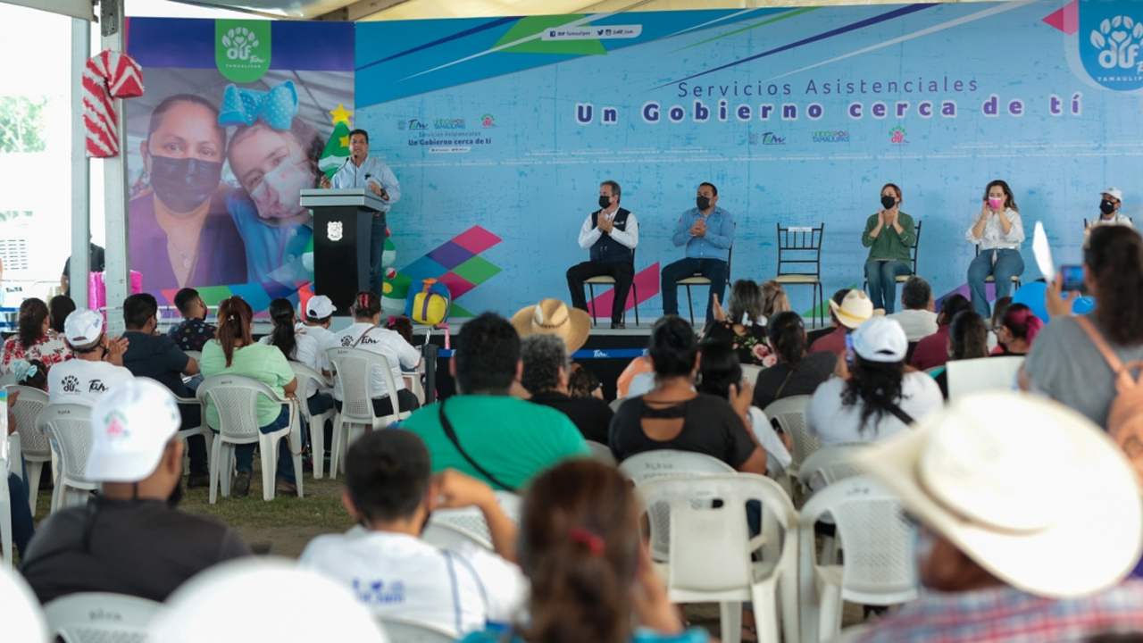 Realiza gira de trabajo Gobernador de Tamaulipas en varios municipios “Cabeza Contigo”