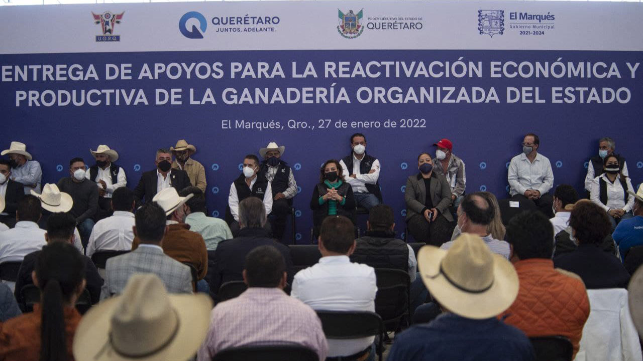 Entrega Gobierno de Querétaro 15 mdp para apoyo al sector ganadero