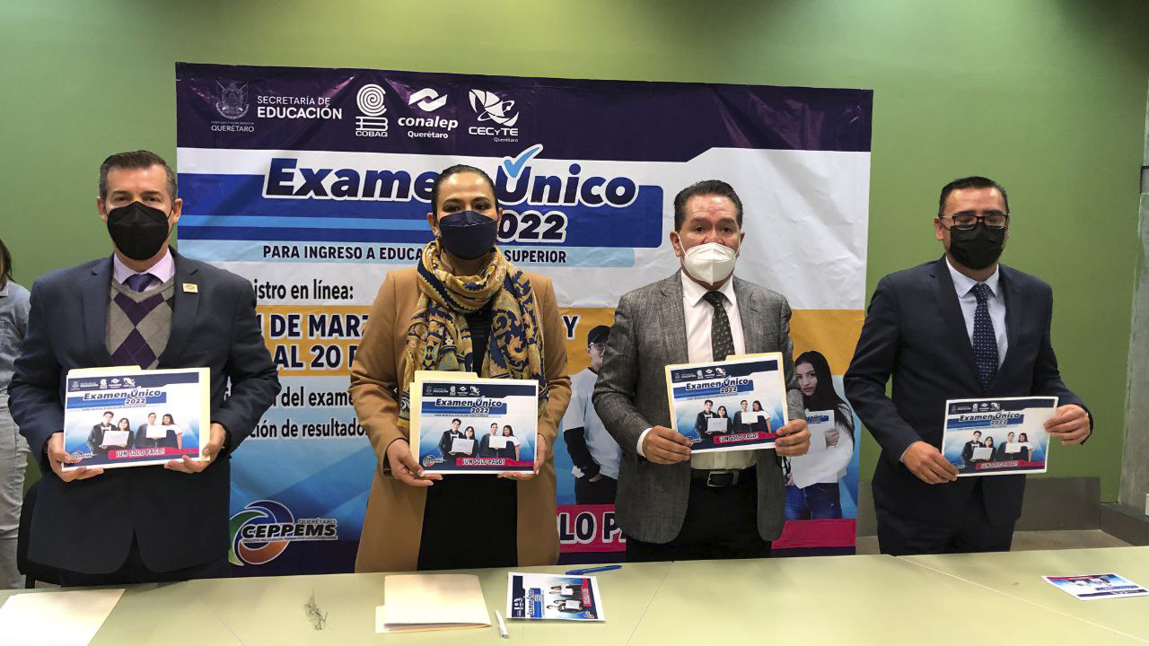 Anuncian autoridades educativas de Querétaro Examen Único 2022