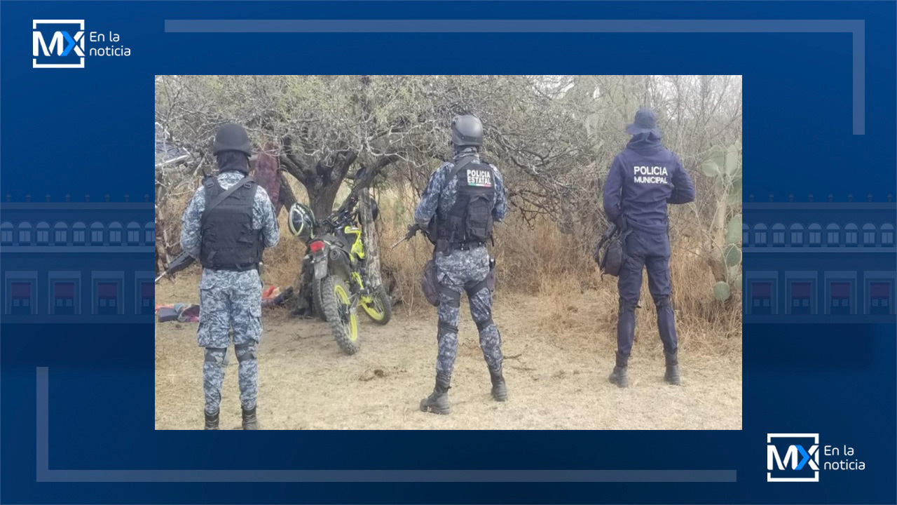 Destruyen SSP y Policía Municipal campamento utilizado por un grupo delincuencial en Ojocaliente del Estado de Zacatecas