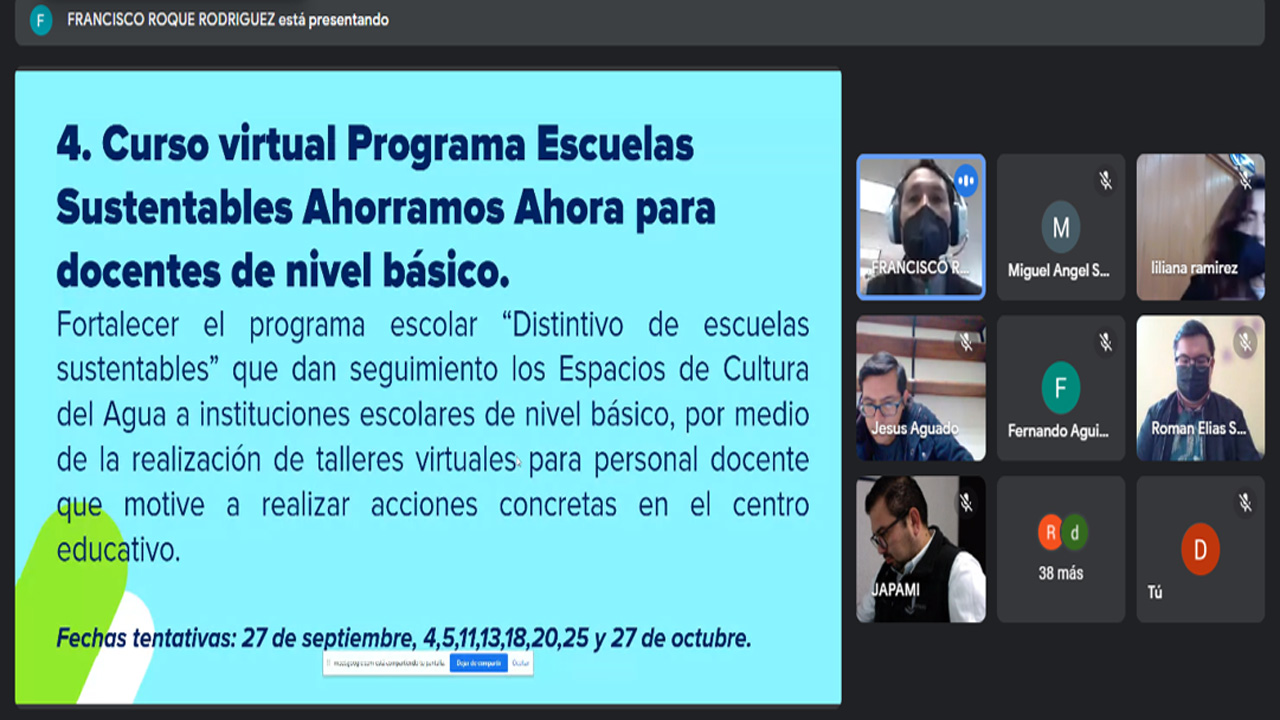 CEAG realiza encuentro virtual con Espacios de Cultura del Agua en el Estado de Guanajuato