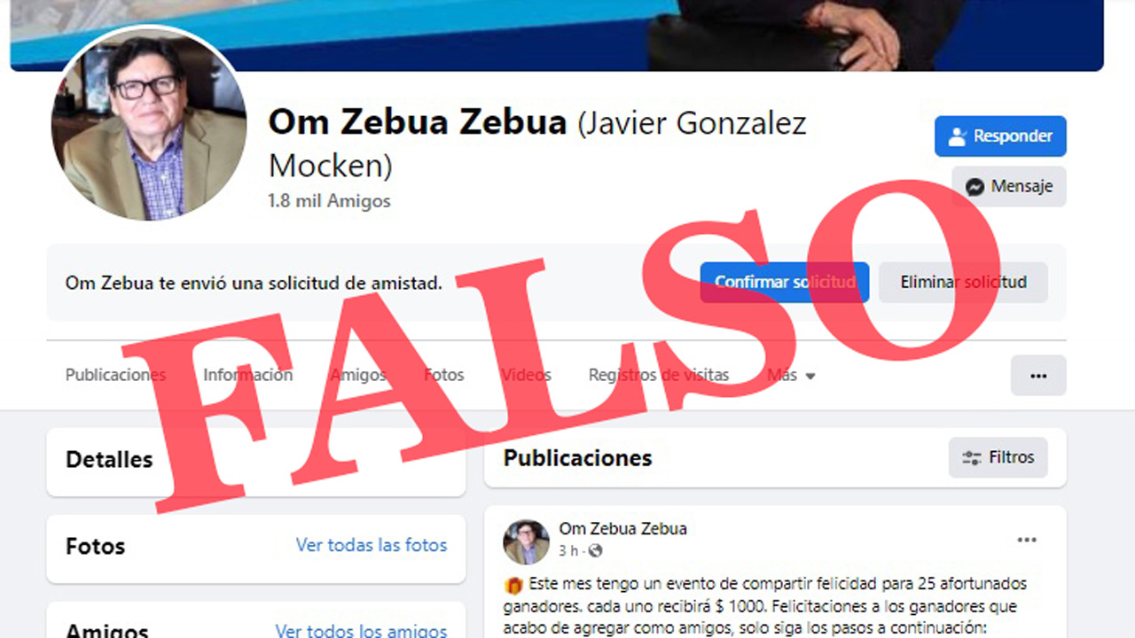 Alertan sobre perfil falso de Facebook que se hace pasar por el Secretario de Educación del Estado de Chihuahua