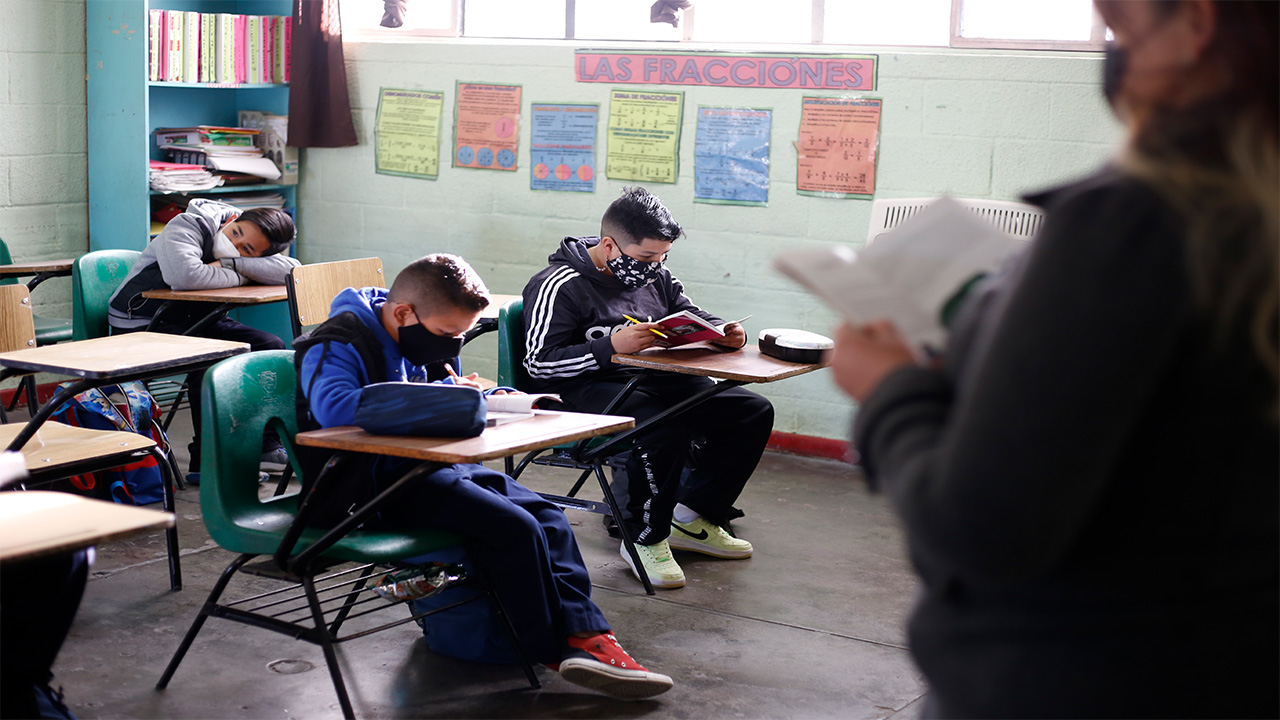 Supervisan autoridades medidas sanitarias en Escuela Primaria Bellavista de Ciudad Juárez Chihuahua