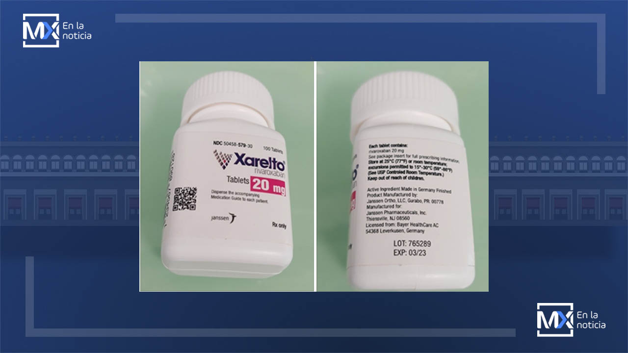 COFEPRIS emite alerta sanitaria tras detectar producto XARELTO falsificado y adulterado