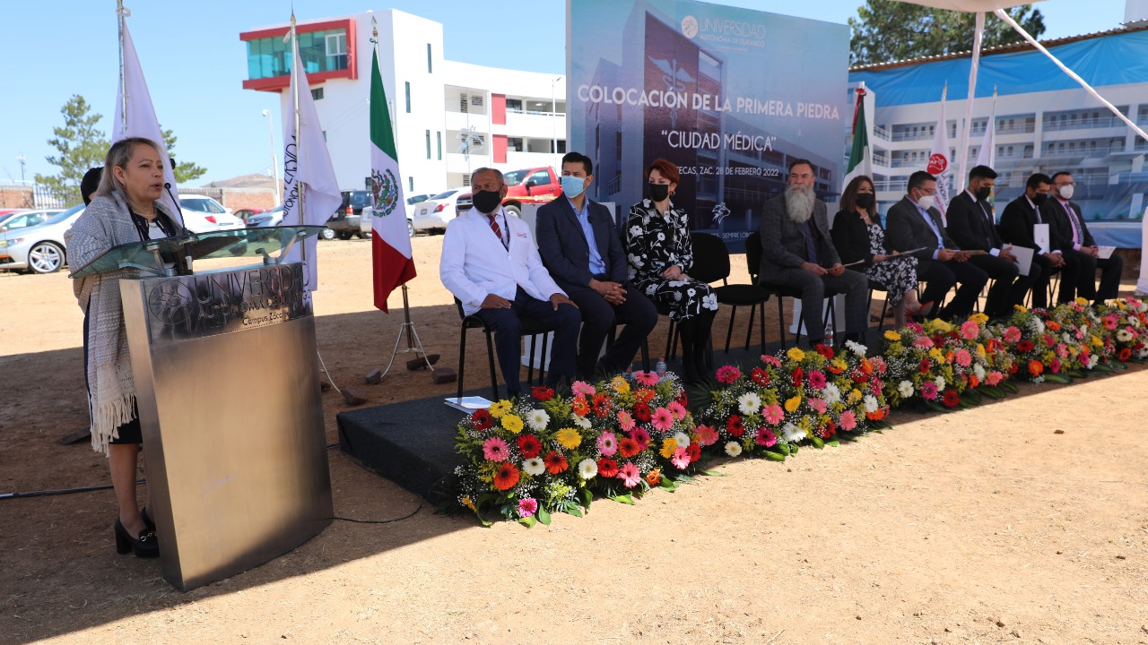 Zacatecas tiene una nueva oferta académica; colocan la primera piedra de Ciudad Médica