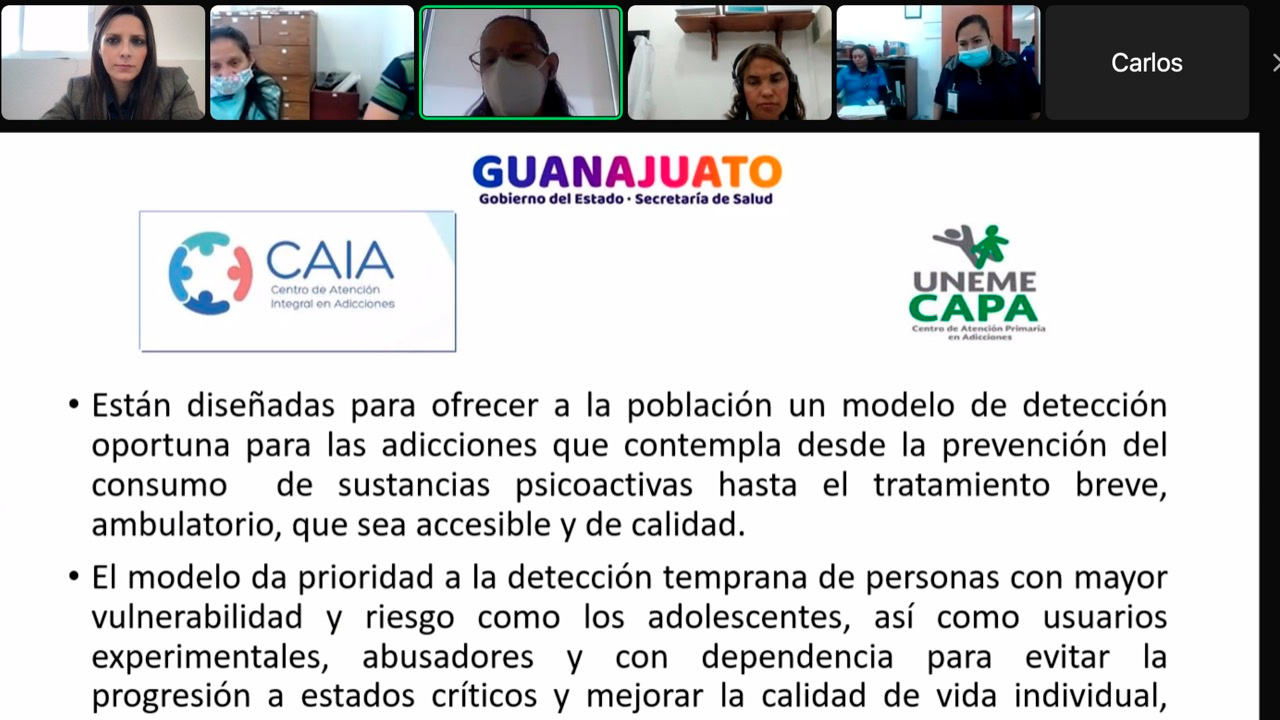 Secretaria de Salud de Guanajuato capacita a personal de centros penitenciarios en el programa de satisfactores para usuarios con dependencia a sustancias psicoactivas