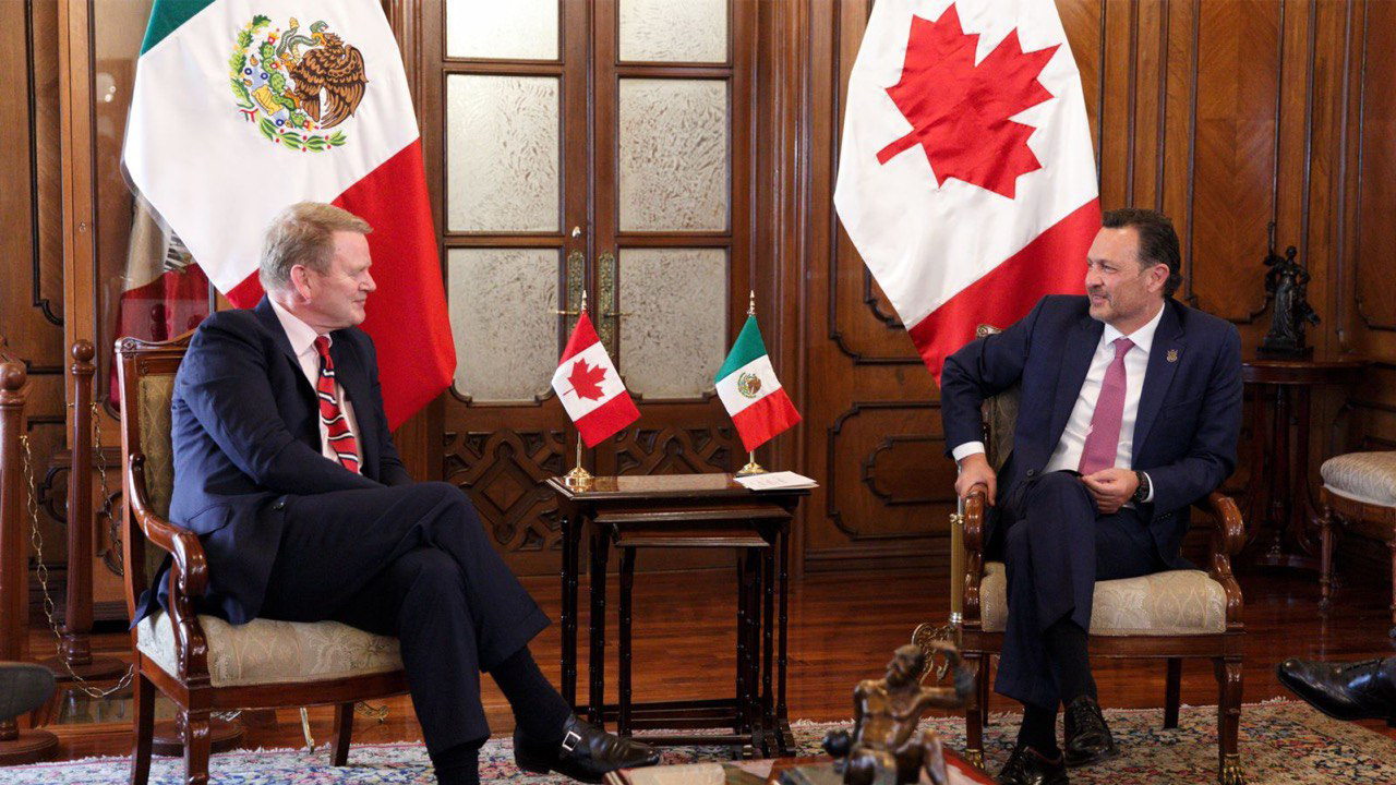 Se reúne Gobernador de Querétaro con embajador de Canadá en México