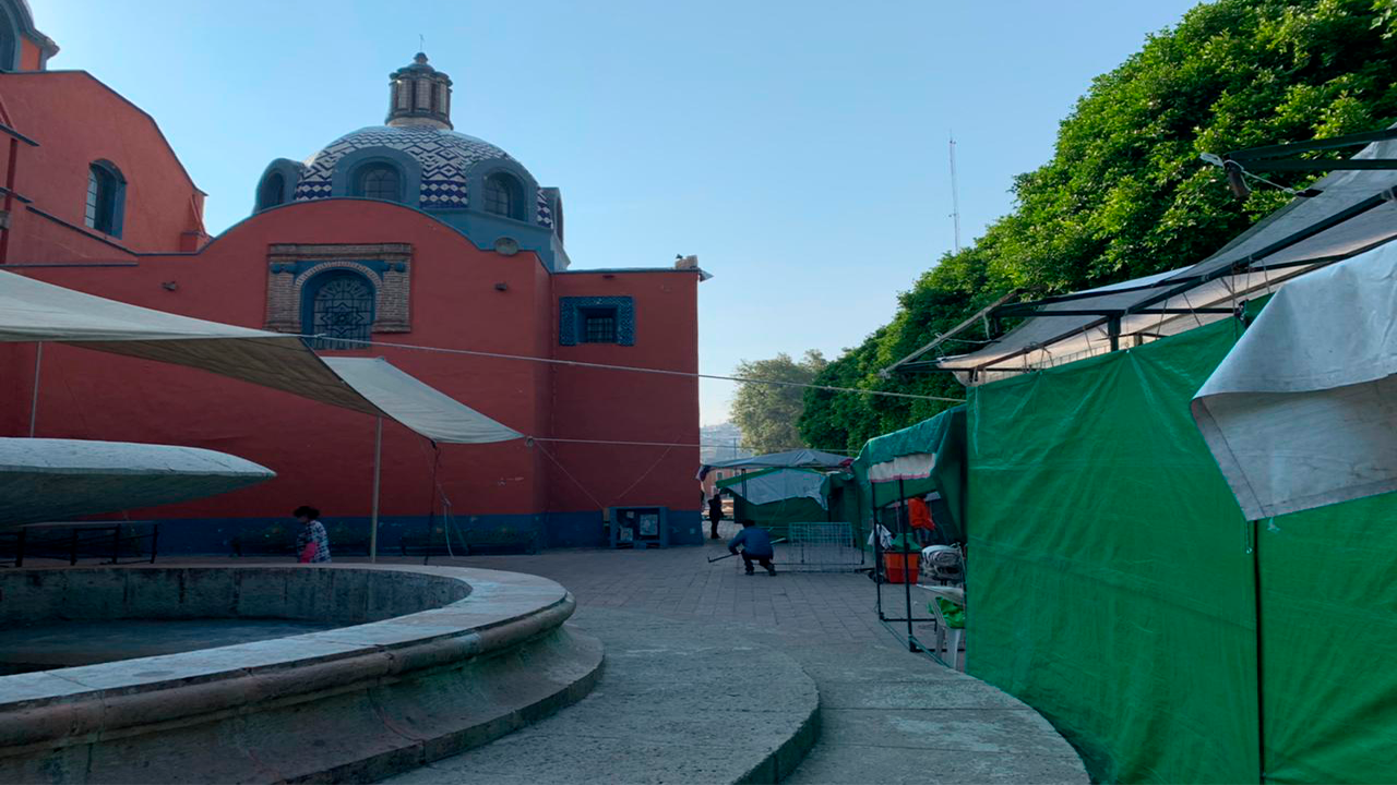 Artesanos de Tlaxcala Capital continúan comercializando en la Plaza San José