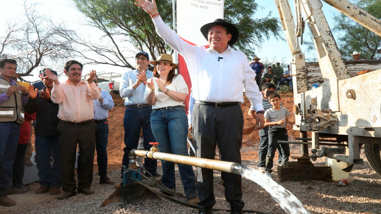 Beneficia Gobernador David Monreal, a la población de Vetagrande con un nuevo pozo de agua potable en el Estado de Zacatecas