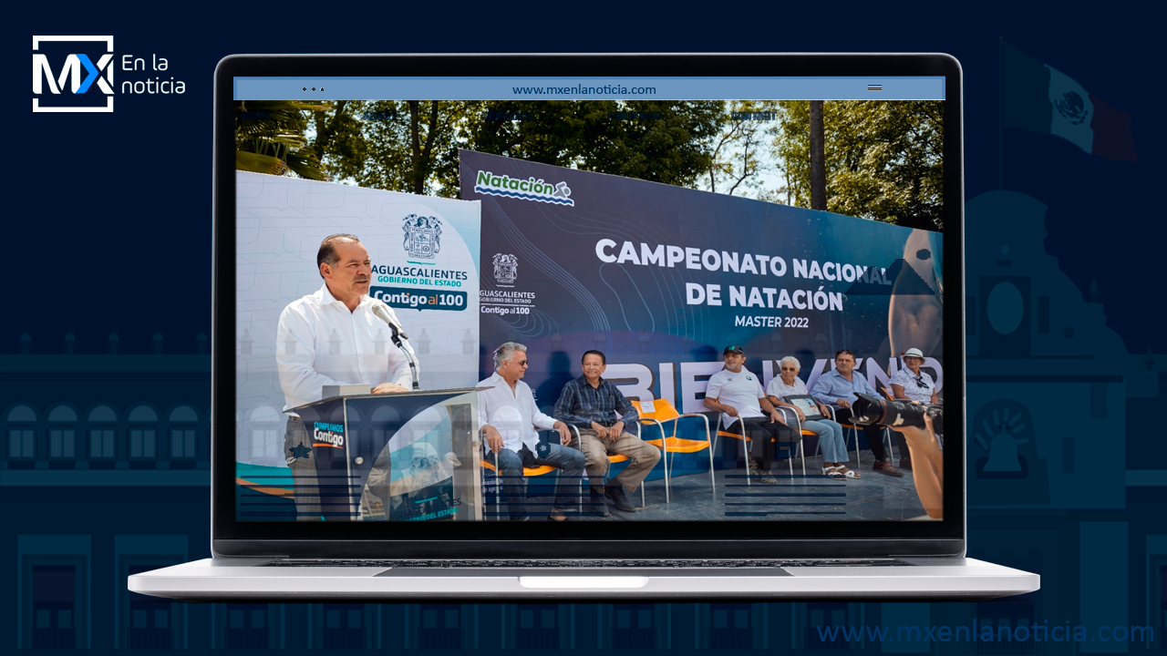 Gobernador Martín Orozco da banderazo de arranque a campeonato nacional master de natación en el Estado de Aguascalientes