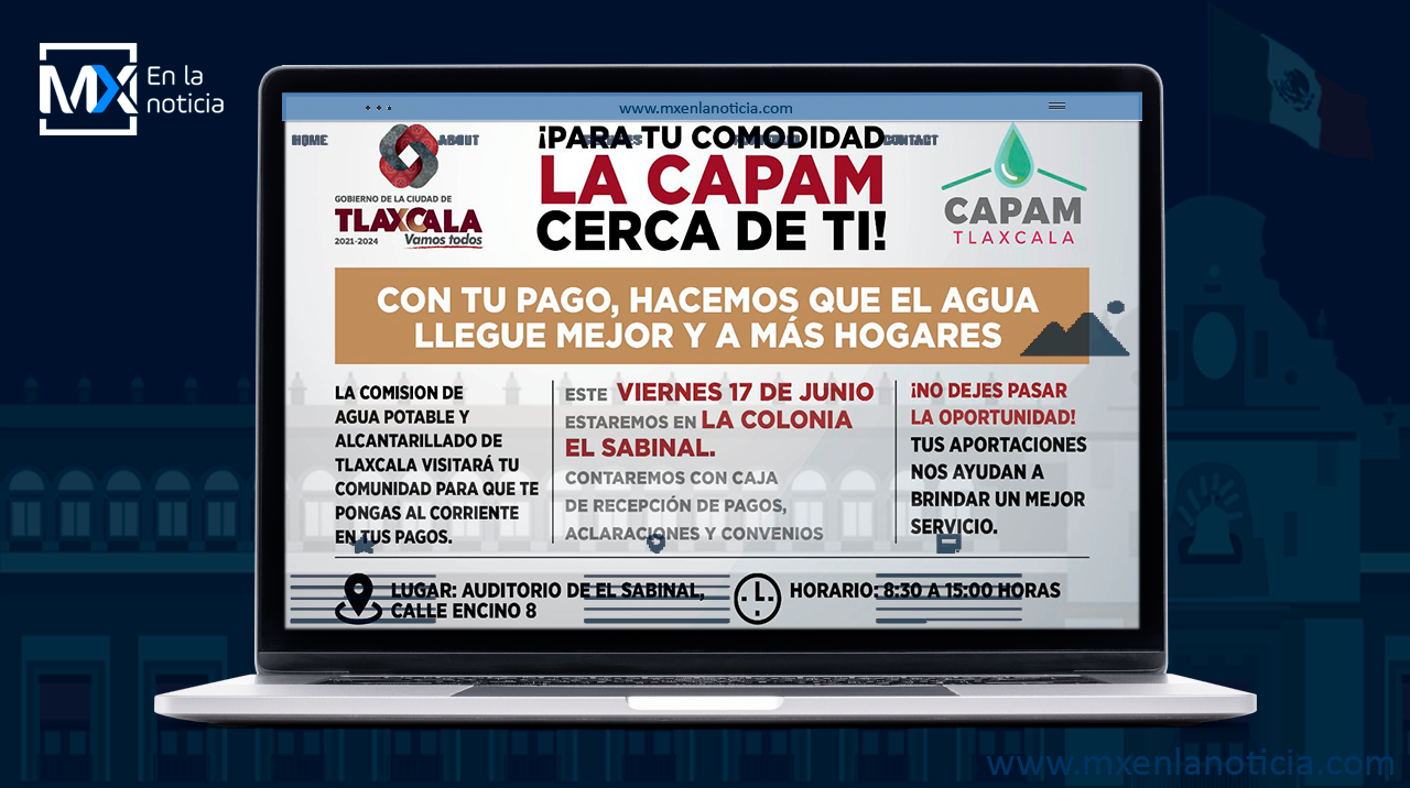 La CAPAM acerca sus servicios a las localidades de Tlaxcala Capital