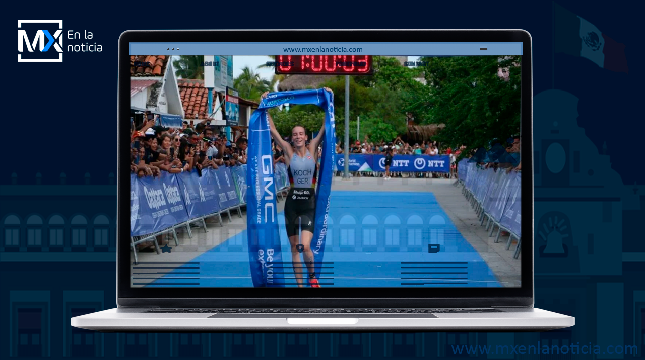 Triunfan deportistas de Alemania y España en la Copa Mundial de Triatlón en Huatulco, Oaxaca