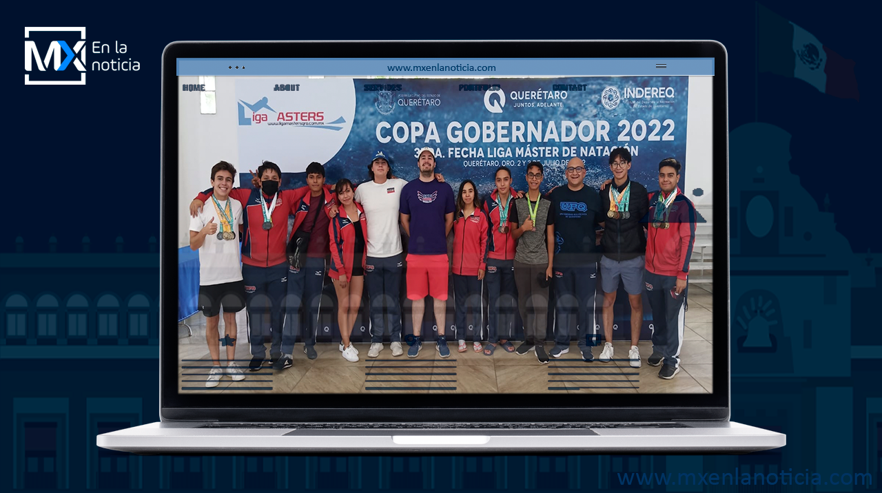 Equipo de Natación de UPQ obtiene 22 medallas en Copa Gobernador