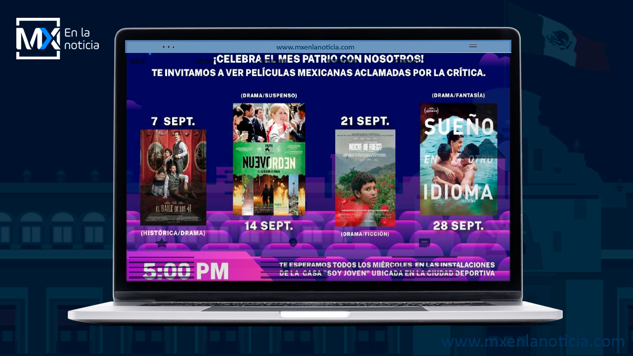 Celebra Instituto Chihuahuense de la Juventud  mes patrio con funciones de cine Mexicano