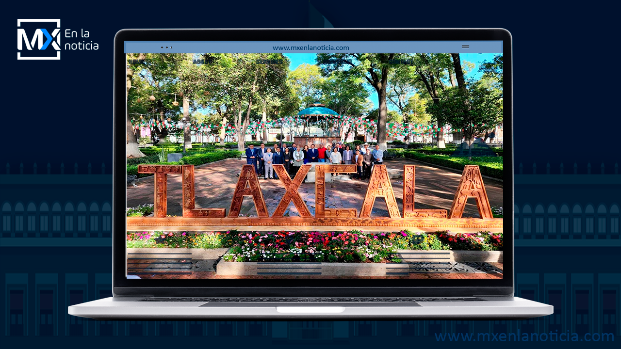 Devela Ayuntamiento de Tlaxcala letras monumentales esculpidas en madera