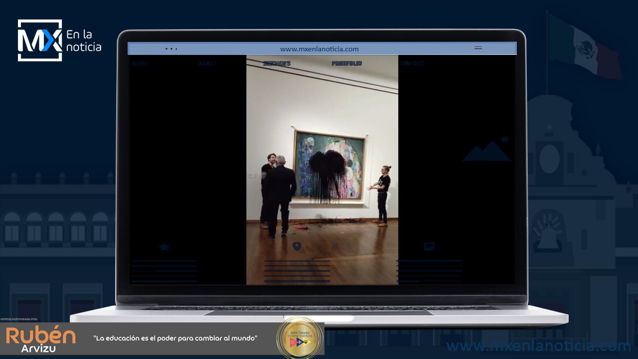 Ataque a obras de arte: Activistas lanzan líquido a cuadro de Klimt