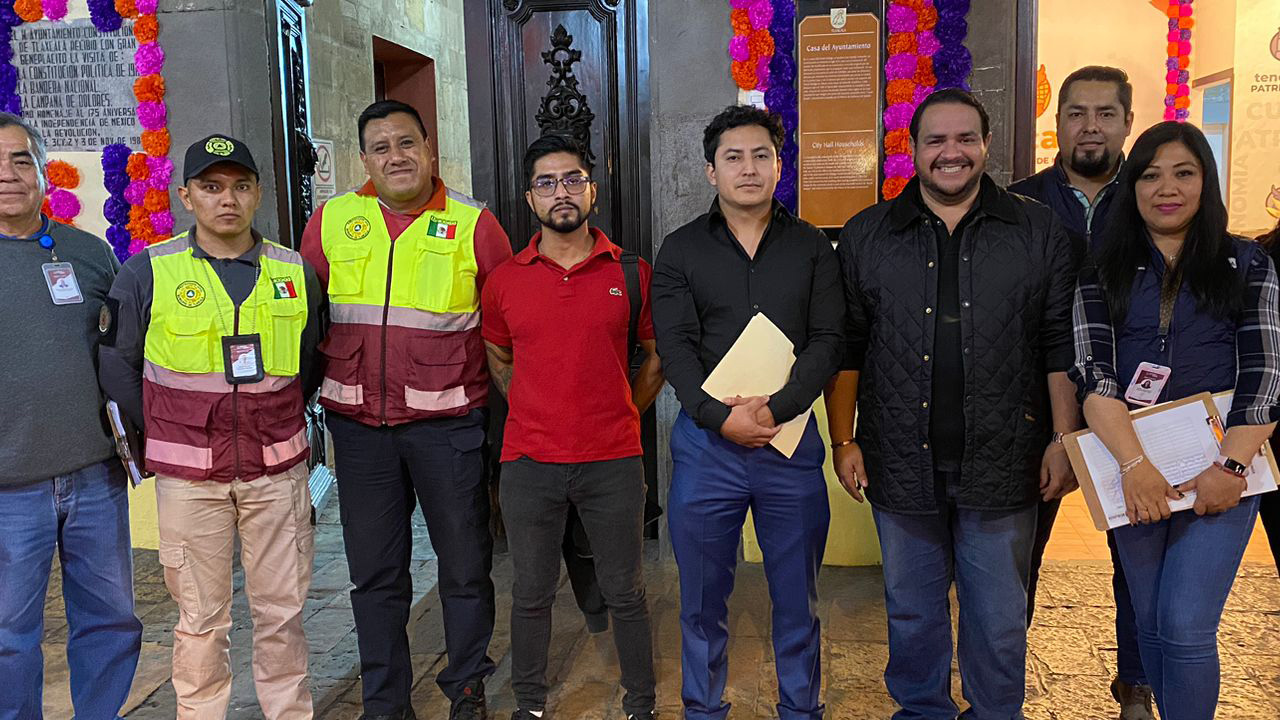 Gobierno Municipal de Tlaxcala realiza operativo de regularización de establecimientos en el Centro Histórico