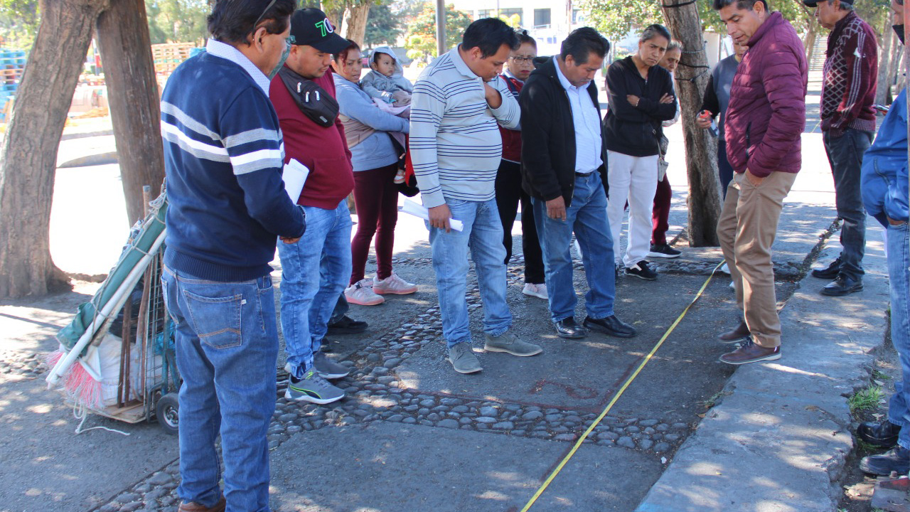 Inicia Ayuntamiento de Tlaxcala la reubicación de comerciantes informales