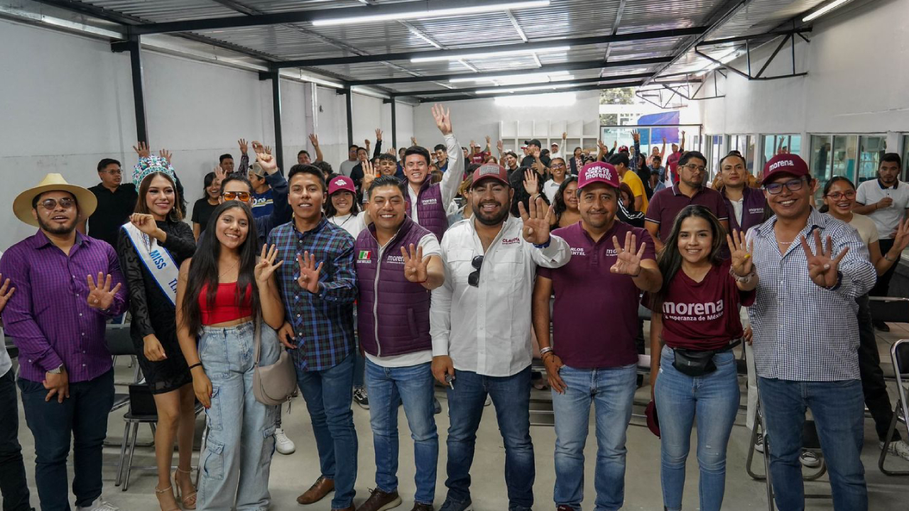 Jóvenes Huamantlecos respaldan a Carlos Pimentel