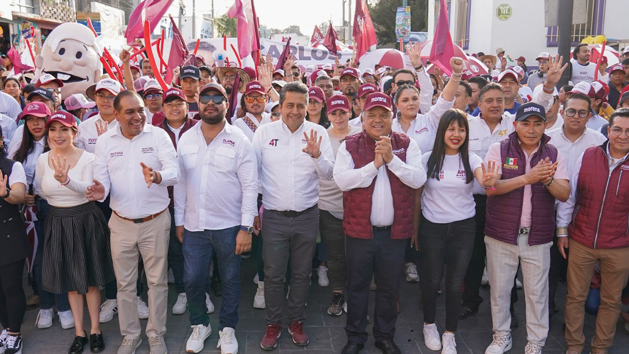 Cierra campaña Carlos Pimentel, declina candidata del PRD en su favor