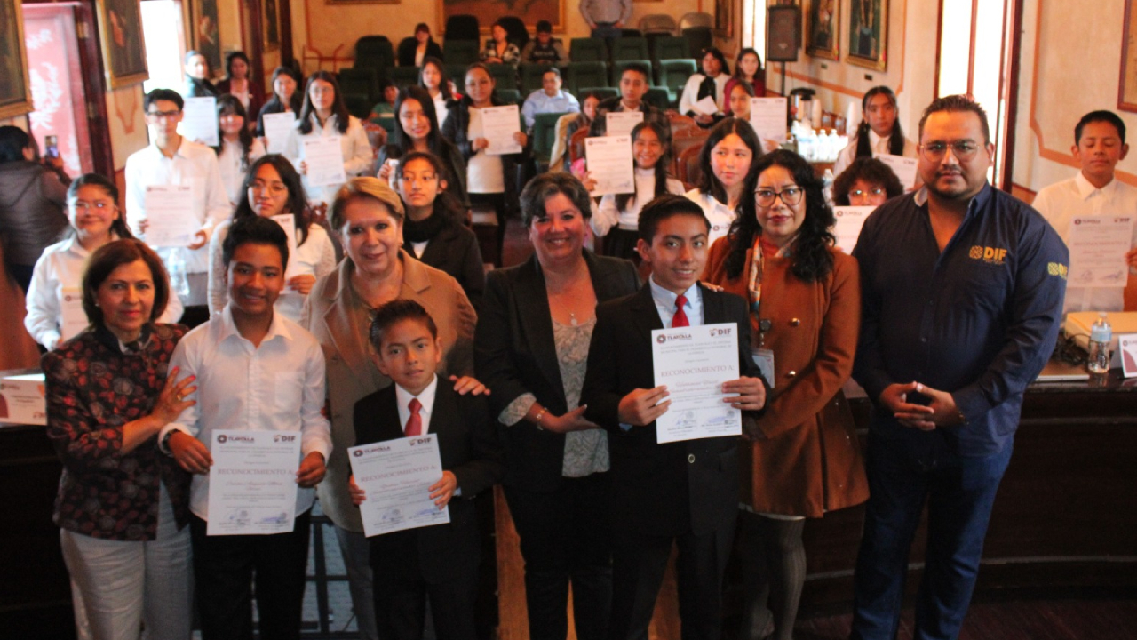 Las niñas y los niños son los futuros líderes en nuestro país, señala la alcaldesa Maribel ¨Pérez en el Cabildo Infantil Tlaxcala Capital 2024