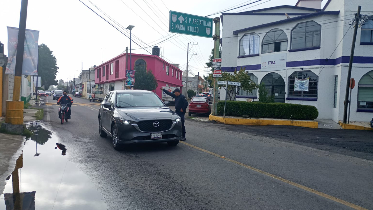 Atiende Ayuntamiento de Tlaxcala afectaciones por lluvias en el puente Camino Real de Tizatlán