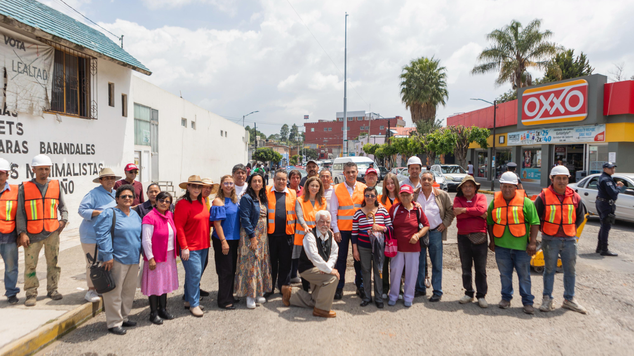 Da el Presidente Alfonso Sánchez banderazo a rehabilitación de calles de Tlaxcala