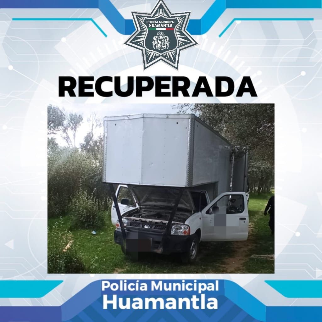 Localiza y recupera policía de Huamantla camioneta con reporte de robo