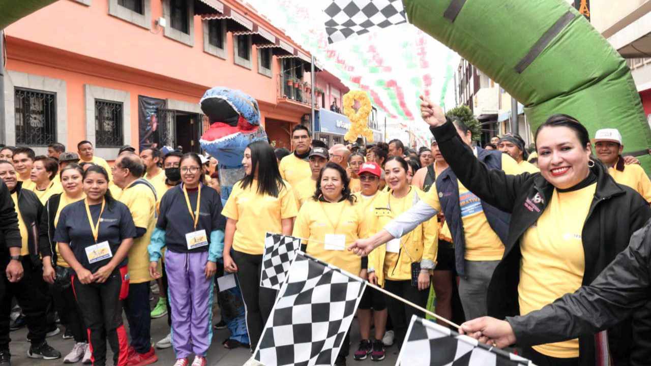 Ayuntamiento de Chiautempan realiza carrera en el marco del Día Mundial de la Prevención del Suicidio