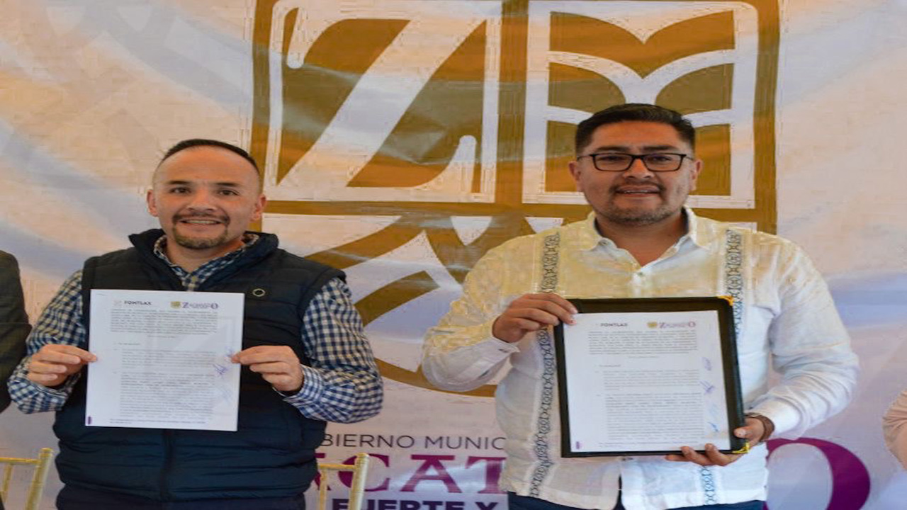 En pro de la economía local: FOMTLAX firma convenio con el gobierno de Zacatelco.