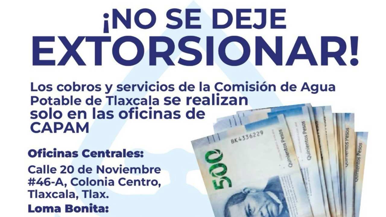 El Gobierno Municipal de Tlaxcala de Xicohténcatl advierte sobre posibles fraudes relacionados con supuestos notificadores de CAPAM