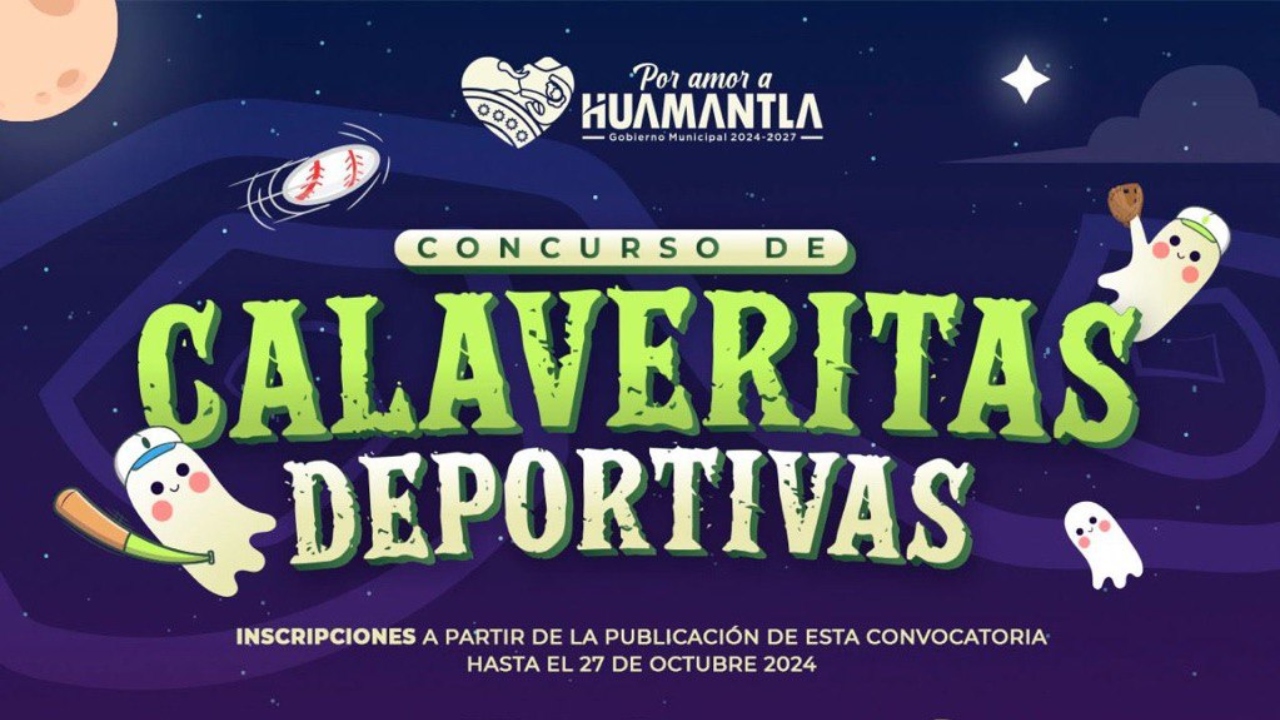 Invita ayuntamiento de Huamantla al concurso de "Calaveritas Deportivas"