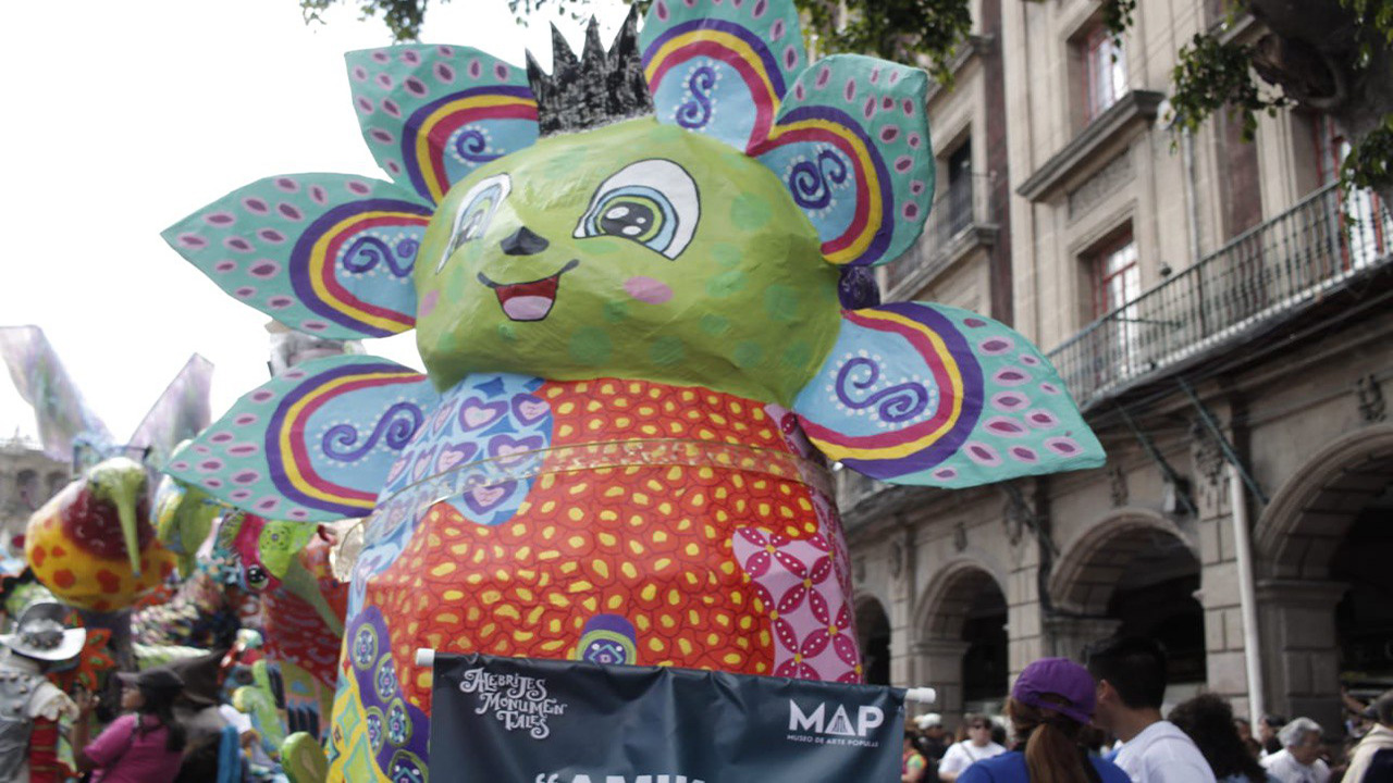 Zacatelco presente en el Desfile de Alebrijes Monumentales 2024 en la CDMX.