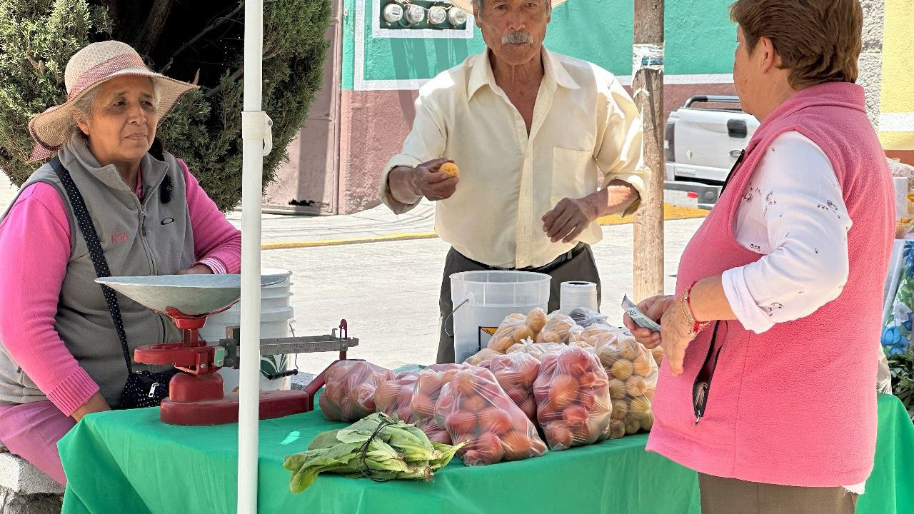 En apoyo a la economía local invita gobierno de Huamantla al tianguis agropecuario