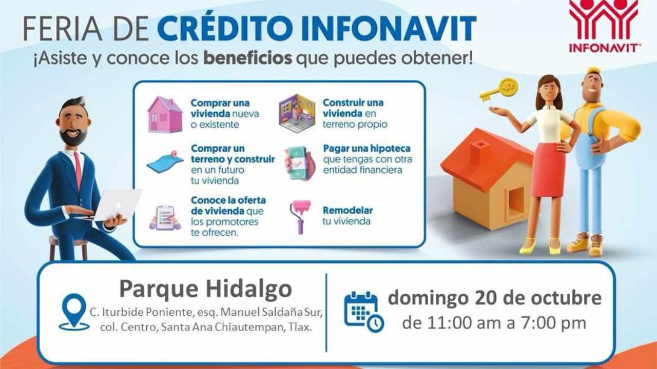 Gobierno Municipal de Chiautempan e Infonavit Invitan a la Feria de Crédito