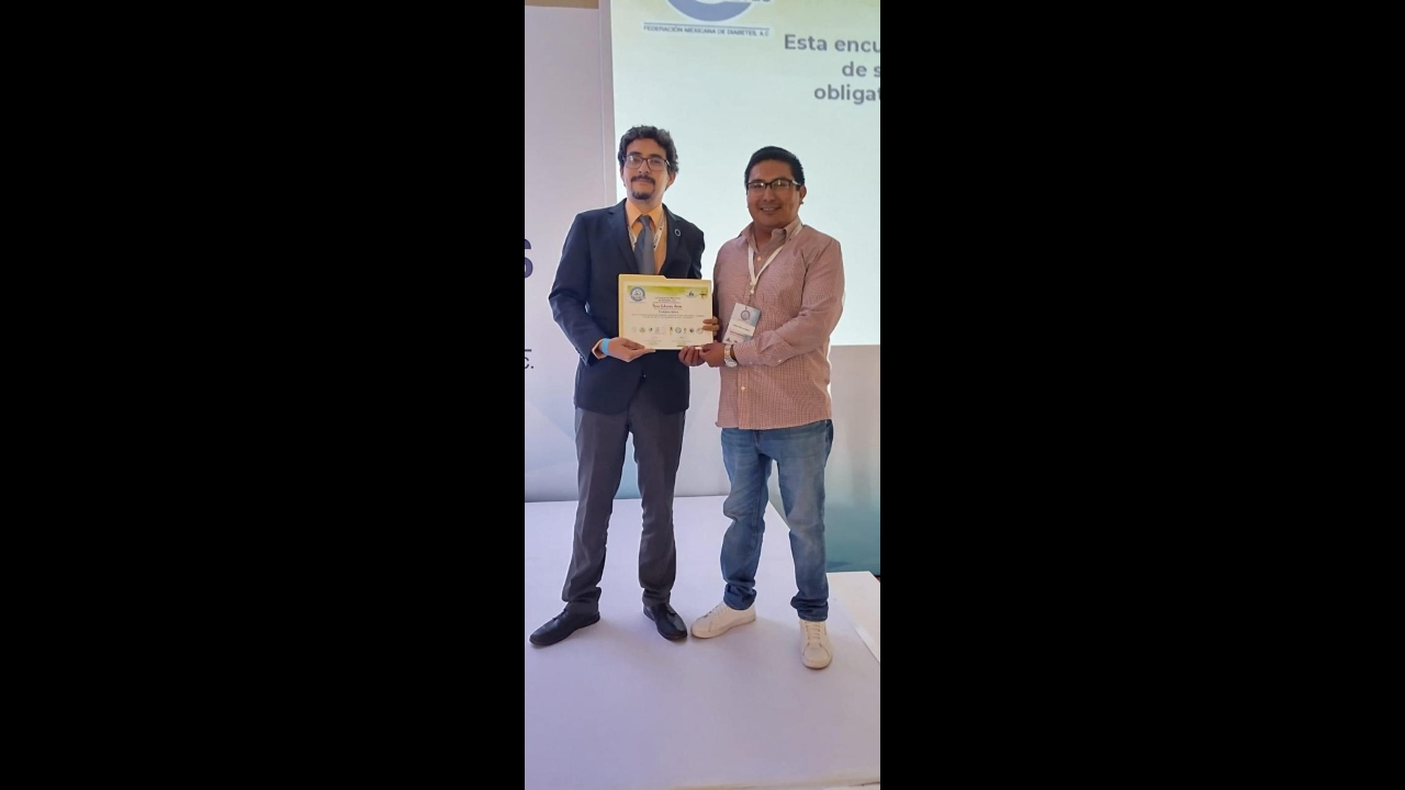 Ganan investigadores del CTBC primer lugar  en el XXXIII Congreso Nacional de Diabetes